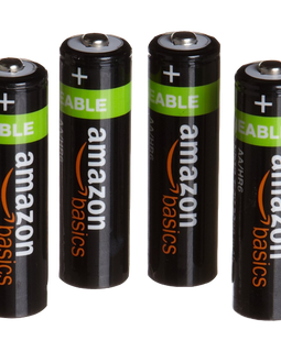 AmazonBasics AA NiMH Precharged Rechargeable Batteries 4-Pack